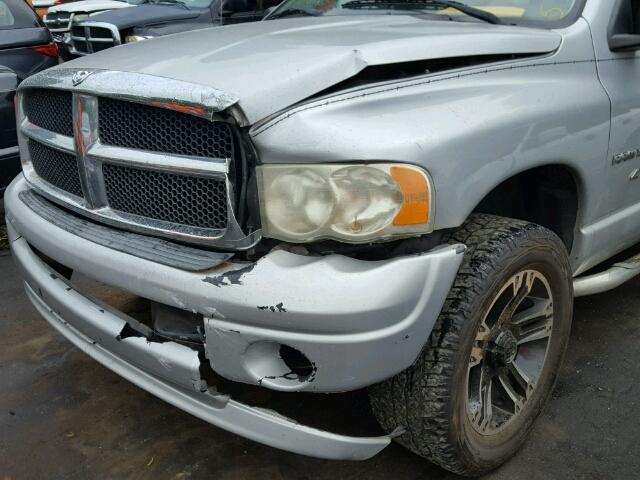 1D7HU18Z62J255240 - 2002 DODGE RAM 1500 SILVER photo 9