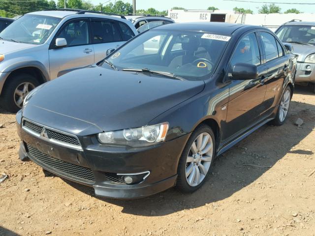 JA3AU86W69U021720 - 2009 MITSUBISHI LANCER GTS BLACK photo 2