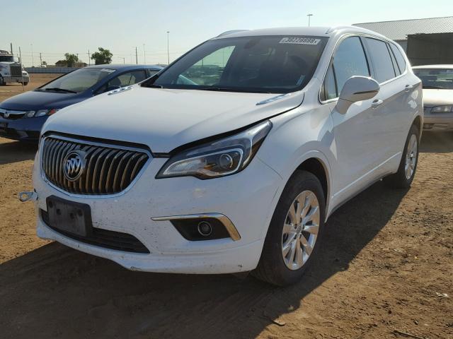 LRBFXBSA2HD200825 - 2017 BUICK ENVISION E WHITE photo 2