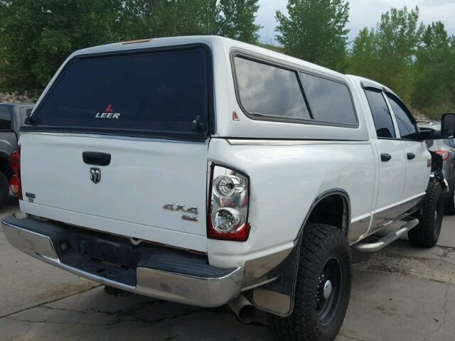 3D7KS28A68G177774 - 2008 DODGE RAM 2500 Q WHITE photo 4