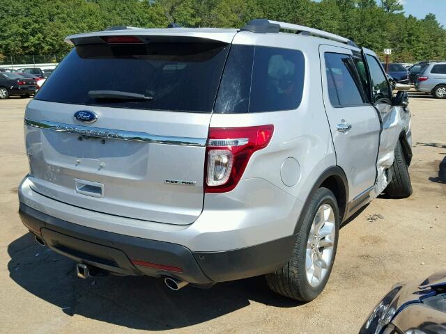 1FM5K7D88EGB38209 - 2014 FORD EXPLORER X SILVER photo 4