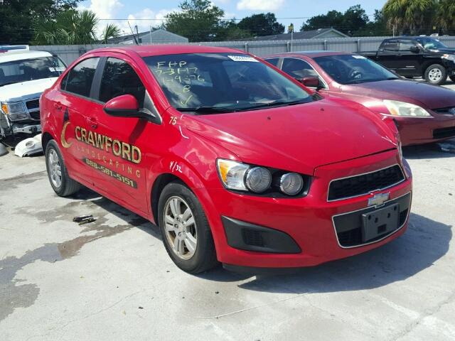 1G1JA5SH1C4202921 - 2012 CHEVROLET SONIC LS Qırmızı foto 1