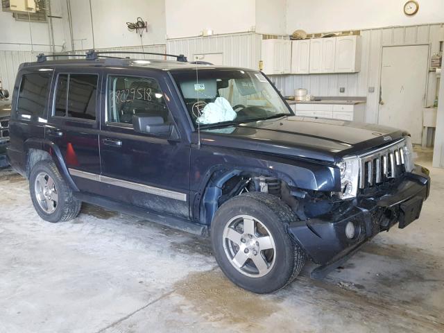 1J4RG4GK0AC128055 - 2010 JEEP COMMANDER BLUE photo 1