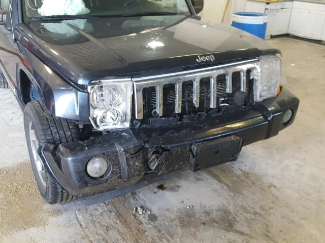 1J4RG4GK0AC128055 - 2010 JEEP COMMANDER BLUE photo 9