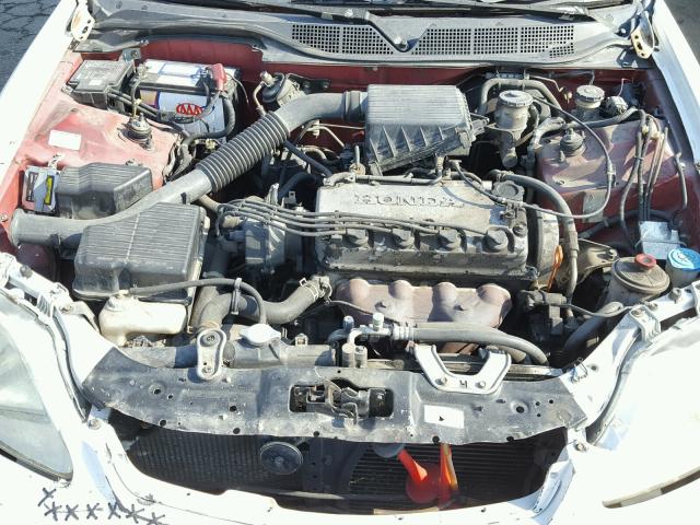 2HGEJ6340WH120052 - 1998 HONDA CIVIC DX WHITE photo 7