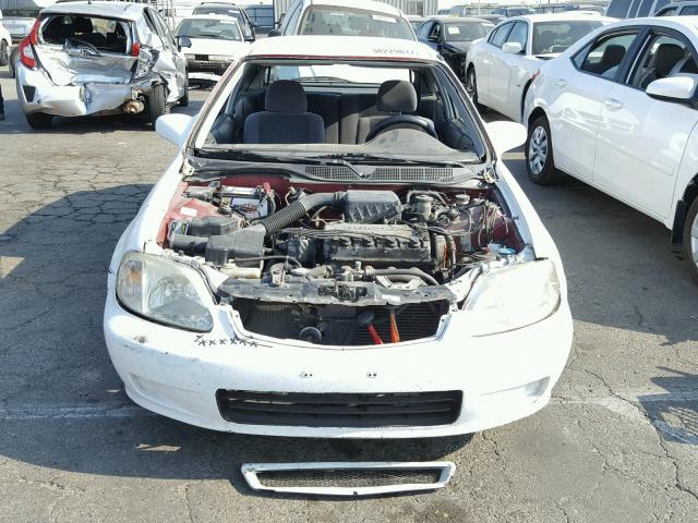 2HGEJ6340WH120052 - 1998 HONDA CIVIC DX WHITE photo 9