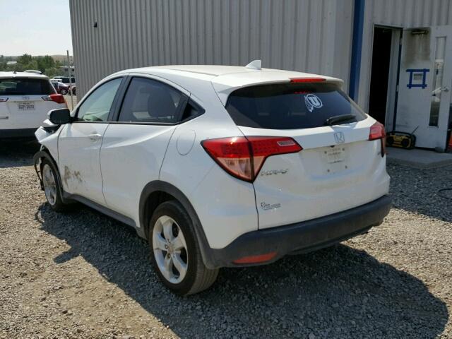 3CZRU6H57GM744324 - 2016 HONDA HR-V EX WHITE photo 3