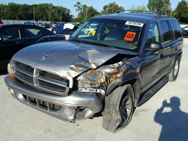 1B4HR28N91F579800 - 2001 DODGE DURANGO GRAY photo 2