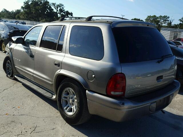 1B4HR28N91F579800 - 2001 DODGE DURANGO GRAY photo 3