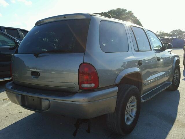 1B4HR28N91F579800 - 2001 DODGE DURANGO GRAY photo 4