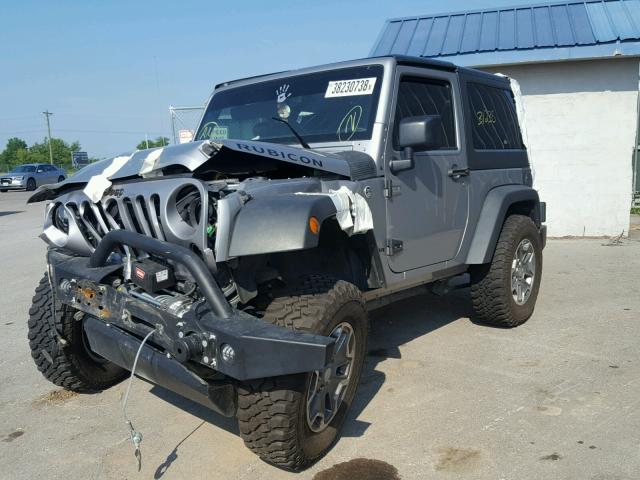 1C4BJWCGXGL230705 - 2016 JEEP WRANGLER R SILVER photo 2