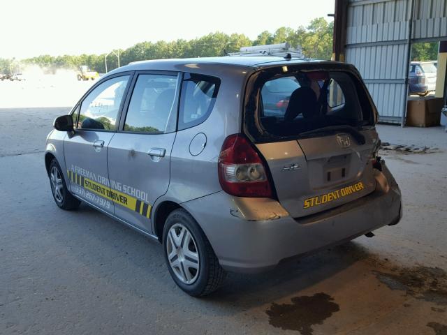 JHMGD38447S036069 - 2007 HONDA FIT SILVER photo 3