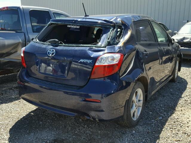 2T1KU4EE3DC047480 - 2013 TOYOTA COROLLA MA BLUE photo 4