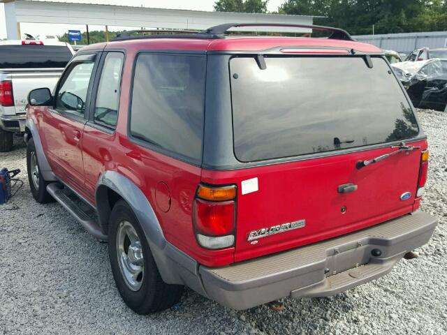 1FMCU24E6VUC53872 - 1997 FORD EXPLORER RED photo 3