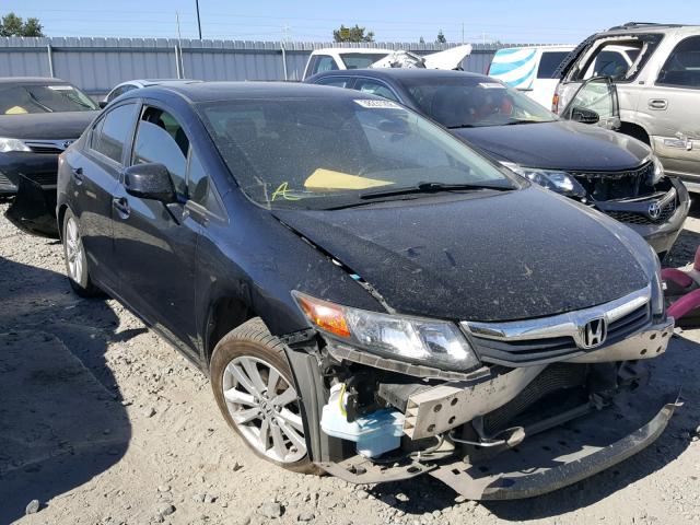 19XFB2F90CE348673 - 2012 HONDA CIVIC EXL BLACK photo 1