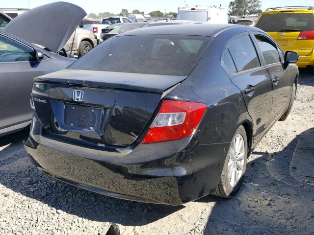 19XFB2F90CE348673 - 2012 HONDA CIVIC EXL BLACK photo 4
