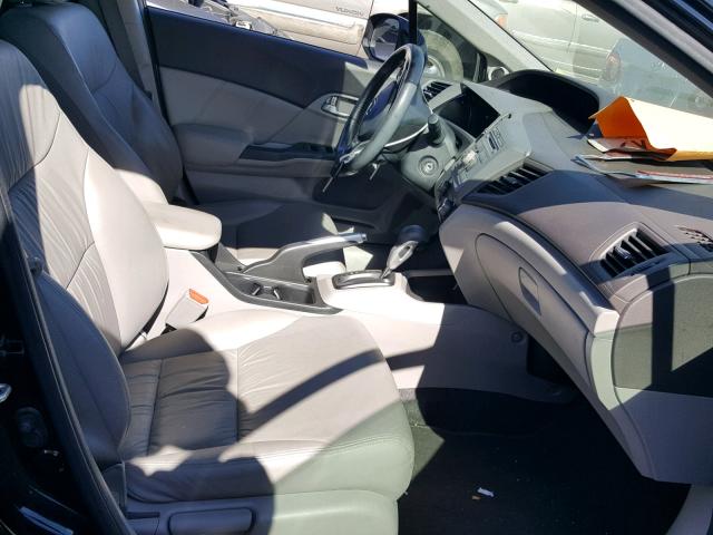 19XFB2F90CE348673 - 2012 HONDA CIVIC EXL BLACK photo 5