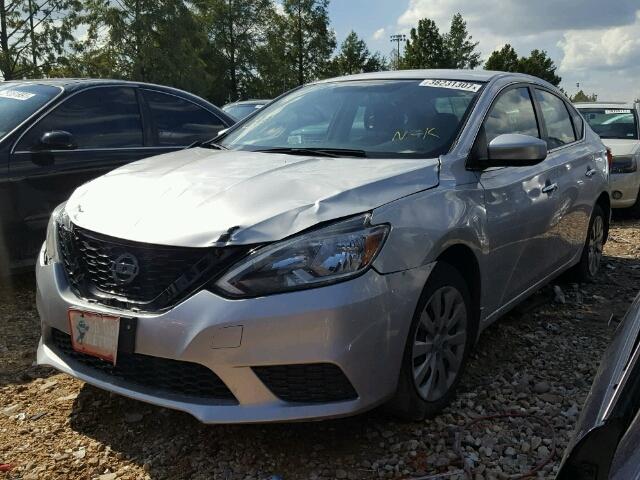 3N1AB7AP4GY260441 - 2016 NISSAN SENTRA S SILVER photo 2