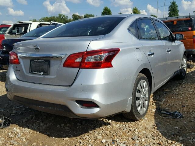 3N1AB7AP4GY260441 - 2016 NISSAN SENTRA S SILVER photo 4