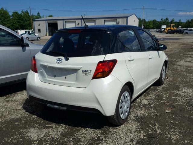 VNKKTUD37HA077442 - 2017 TOYOTA YARIS L WHITE photo 4