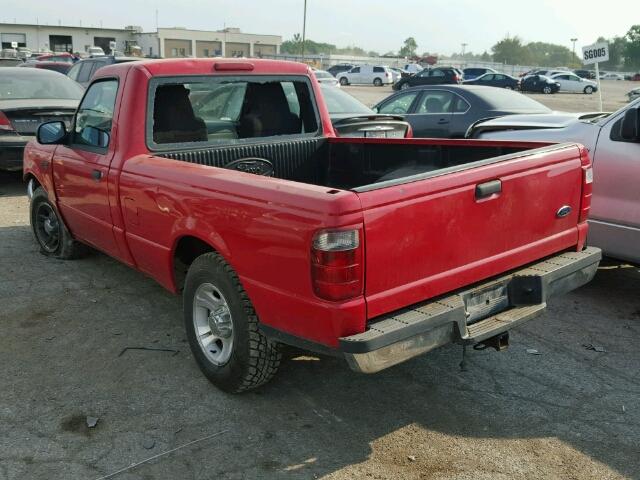 1FTYR10D45PA41134 - 2005 FORD RANGER RED photo 3