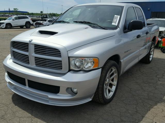 3D3HA18H85G814827 - 2005 DODGE RAM SRT10 SILVER photo 2