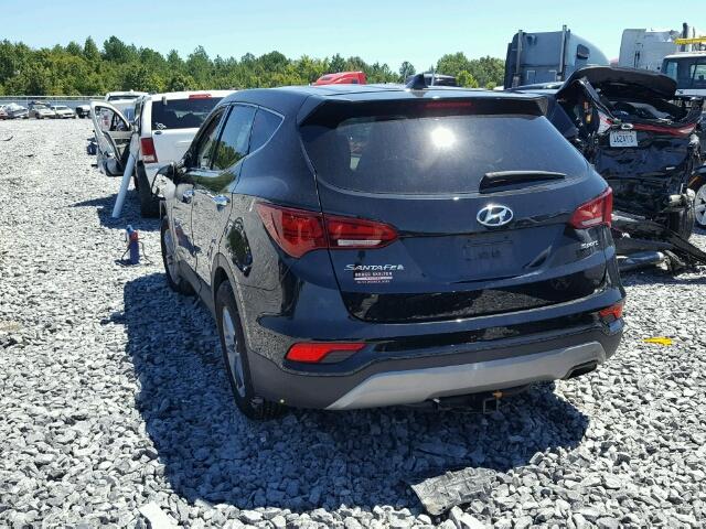 5XYZT3LB4HG404082 - 2017 HYUNDAI SANTA FE S BLACK photo 3