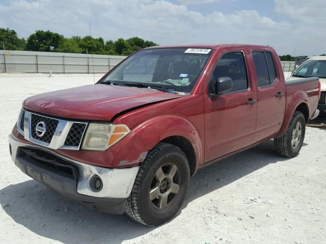 1N6AD07U76C423597 - 2006 NISSAN FRONTIER C RED photo 2