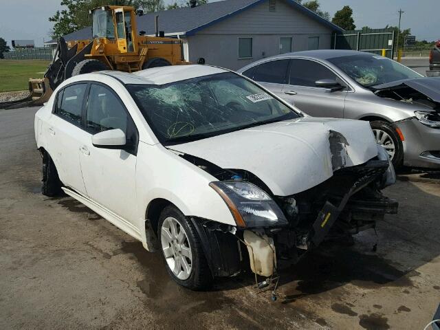 3N1AB6AP6CL698623 - 2012 NISSAN SENTRA 2.0 WHITE photo 1