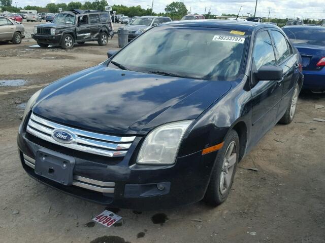 3FAHP07Z68R183604 - 2008 FORD FUSION SE BLACK photo 2