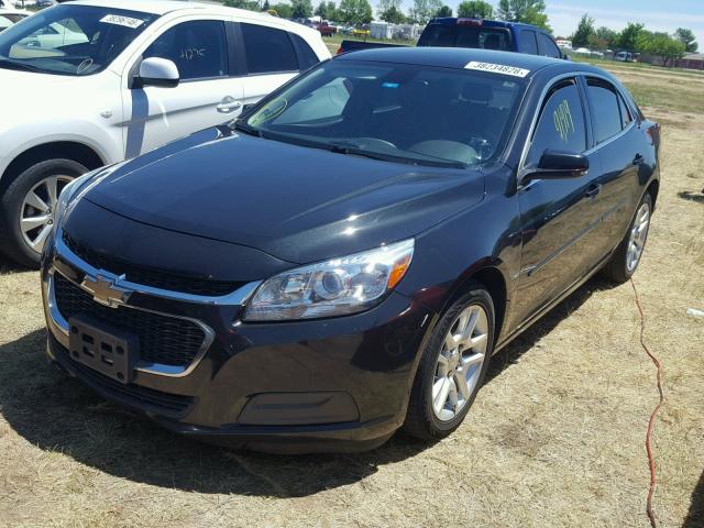 1G11C5SL2EF304377 - 2014 CHEVROLET MALIBU 1LT BLACK photo 2