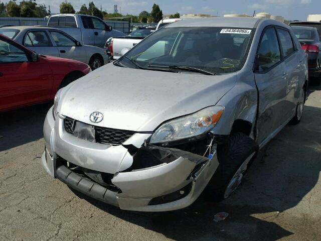 2T1KE40E49C017044 - 2009 TOYOTA COROLLA MA SILVER photo 2