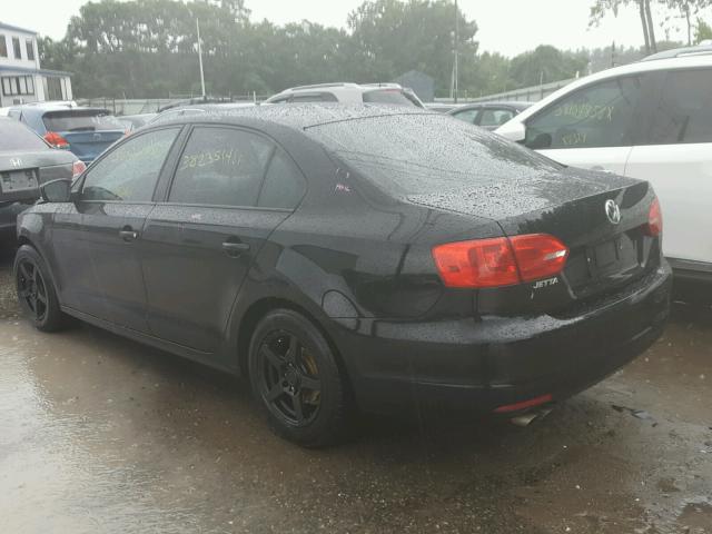 3VW2K7AJ3BM083830 - 2011 VOLKSWAGEN JETTA BASE Սև լուսանկար 3