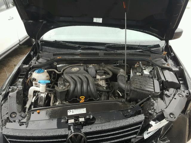 3VW2K7AJ3BM083830 - 2011 VOLKSWAGEN JETTA BASE Սև լուսանկար 7