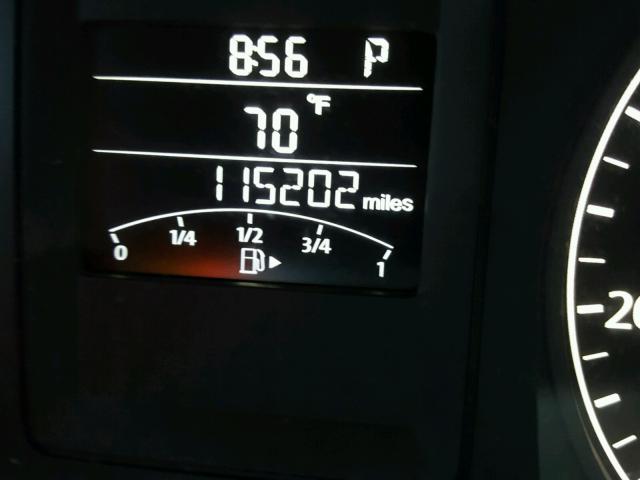 3VW2K7AJ3BM083830 - 2011 VOLKSWAGEN JETTA BASE Սև լուսանկար 8