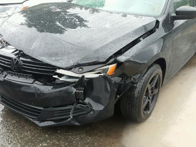 3VW2K7AJ3BM083830 - 2011 VOLKSWAGEN JETTA BASE Սև լուսանկար 9