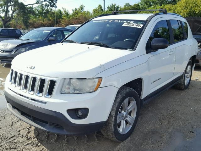 1C4NJCBA6CD550505 - 2012 JEEP COMPASS SP WHITE photo 2