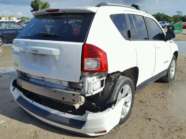 1C4NJCBA6CD550505 - 2012 JEEP COMPASS SP WHITE photo 4