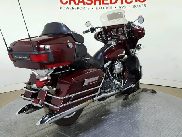 1HD1FCW135Y607800 - 2005 HARLEY-DAVIDSON FLHTCUI MAROON photo 8