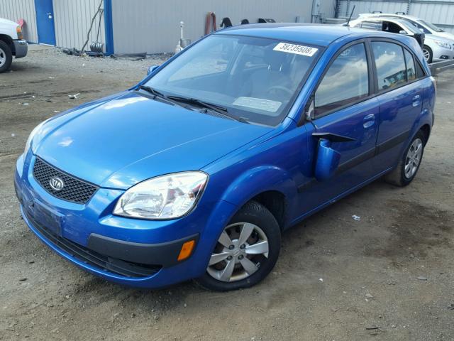 KNADE243296517181 - 2009 KIA RIO 5 SX BLUE photo 2