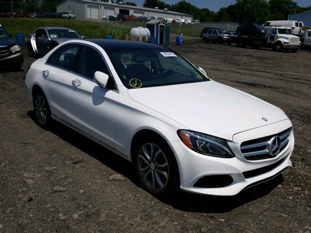 55SWF4KB4GU160200 - 2016 MERCEDES-BENZ C 300 4MAT WHITE photo 1