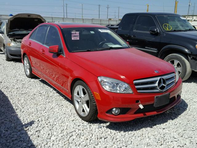 WDDGF5EB2AR126240 - 2010 MERCEDES-BENZ C 300 RED photo 1