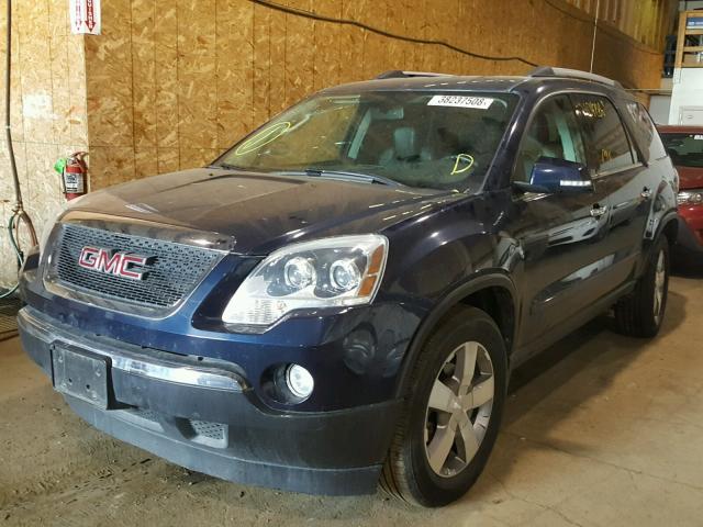 1GKKVRED3CJ217605 - 2012 GMC ACADIA SLT 蓝色 照片 2