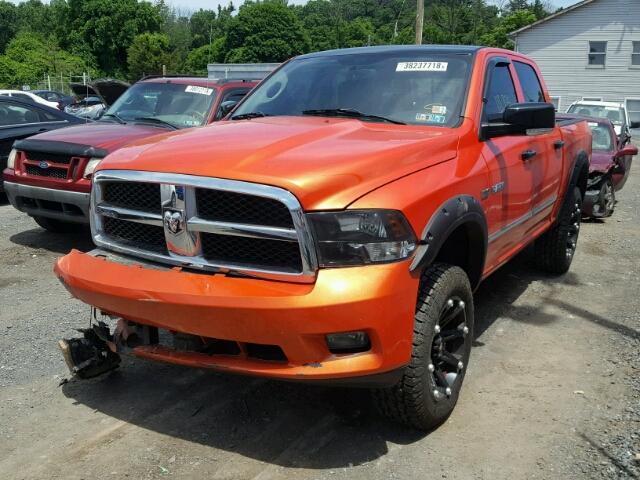 1D3HV13T89S725385 - 2009 DODGE RAM 1500 ORANGE photo 2