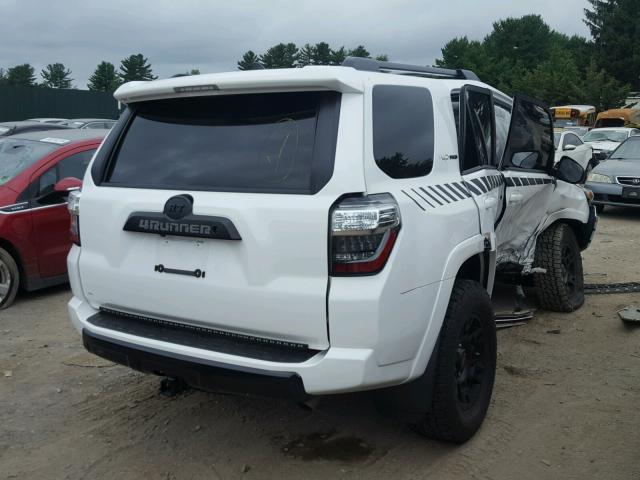 JTEBU5JR9G5292263 - 2016 TOYOTA 4RUNNER SR WHITE photo 4