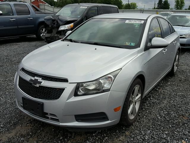 1G1PG5SC4C7118409 - 2012 CHEVROLET CRUZE LT SILVER photo 2