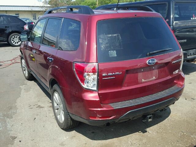 JF2SHBDC1CH451673 - 2012 SUBARU FORESTER MAROON photo 3