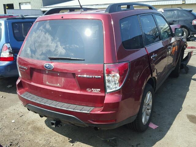 JF2SHBDC1CH451673 - 2012 SUBARU FORESTER MAROON photo 4