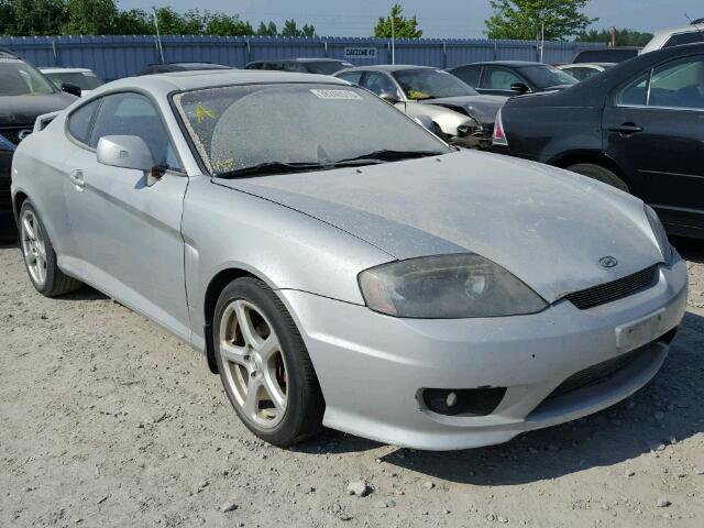 KMHHN65D74U122092 - 2004 HYUNDAI TIBURON SE SILVER photo 1