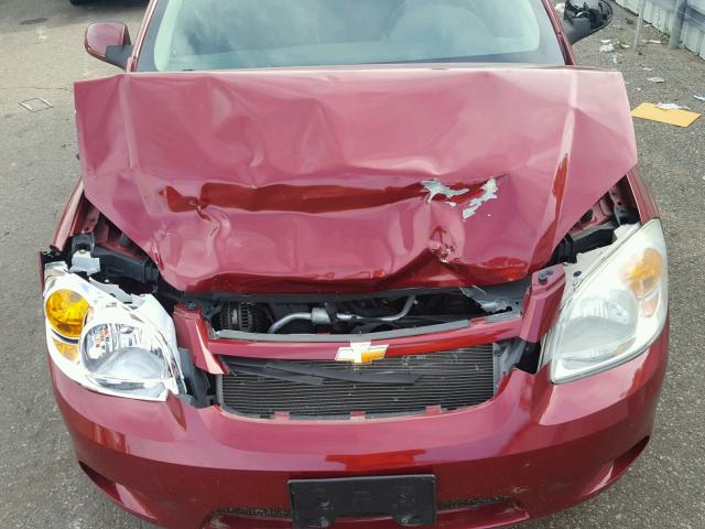 1G1AM15B577241829 - 2007 CHEVROLET COBALT SS RED photo 7